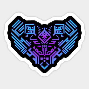 Cyber Heart Sticker